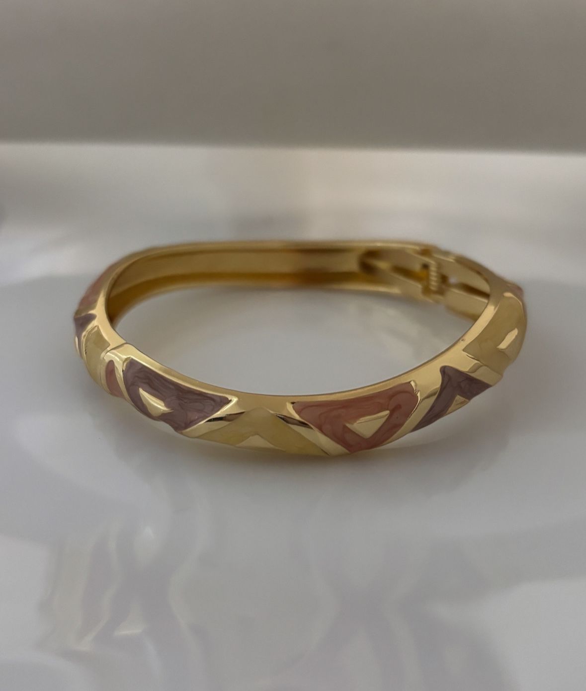 Brown Beige Enamel Kada Stack #2