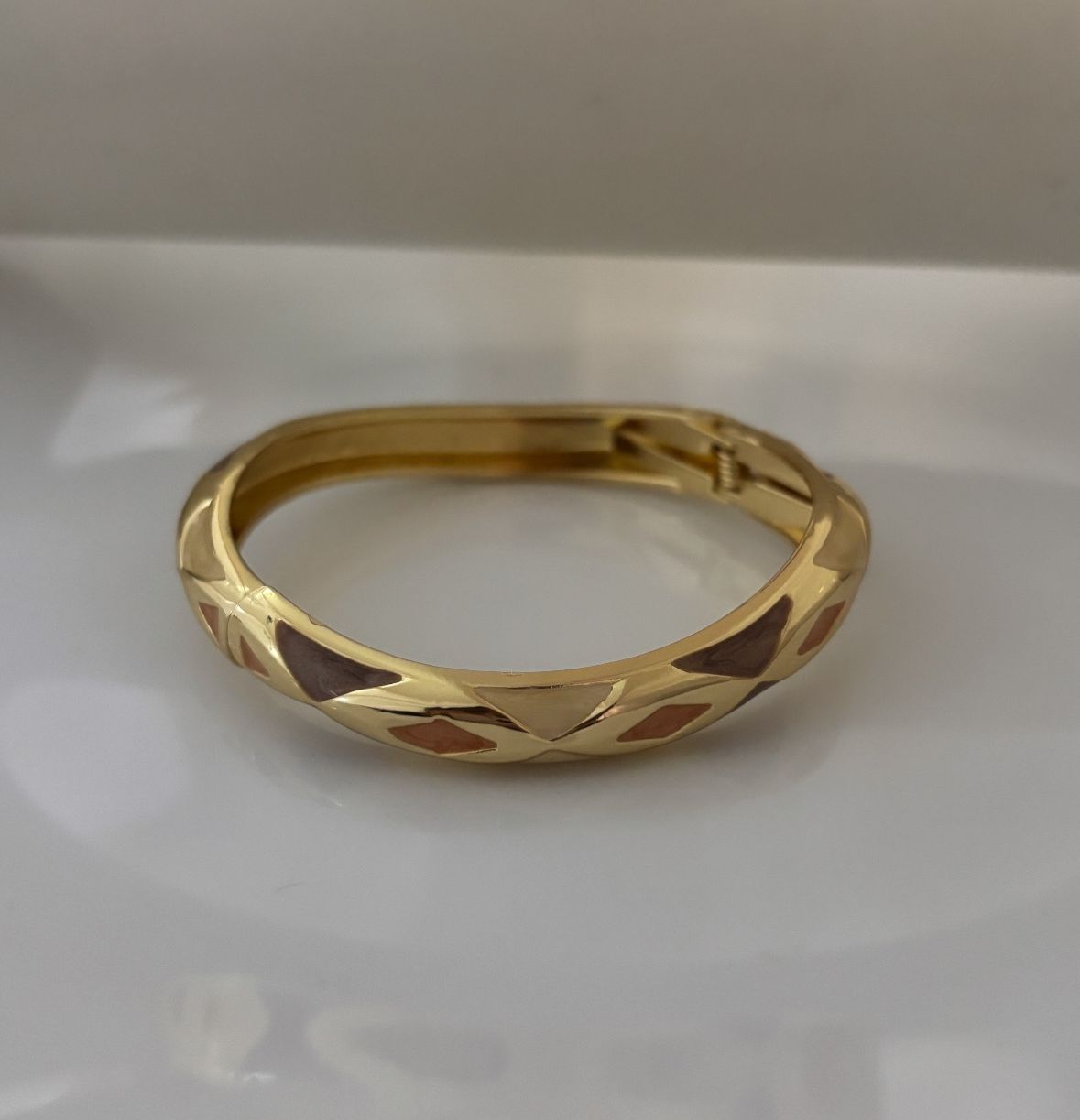 Brown Beige Enamel Kada Stack #2