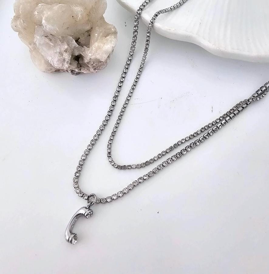 Golden Silver Luxe Call Pendant Women Necklace (Anti Tarnish)