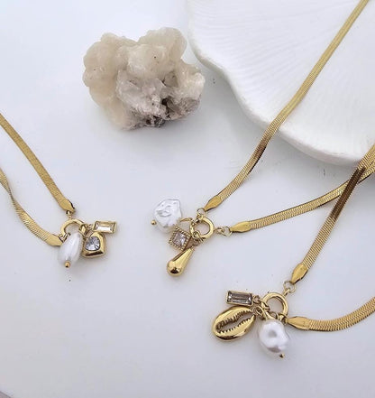 Golden Charm Luxe Collection Women Necklace (Anti Tarnish)