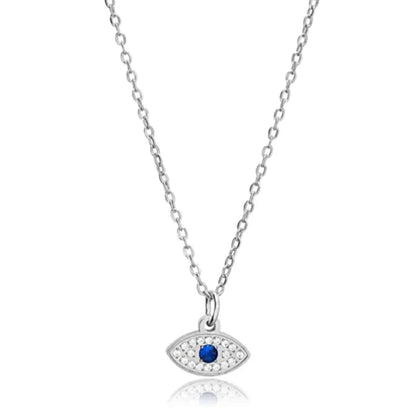Silver Guardian Evil Eye Women Necklace (Anti Tarnish)