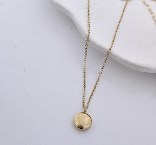 Women Minimal Dot Necklace (Anti Tarnish)