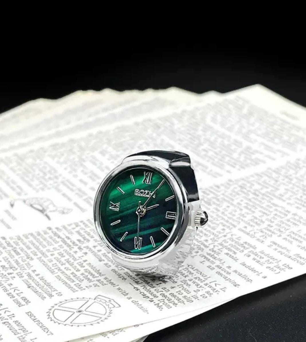 Green Classic Ring Watch