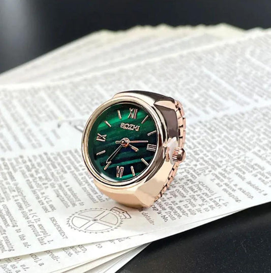 Green Classic Ring Watch