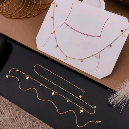 D-5 Golden Woman Waist Chain (Anti Tarnish)