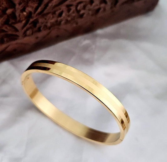 Golden Matt Shiny Men Kada