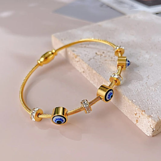 Evil Eye Magnet Women Kada Bracelet (Anti Tarnish)