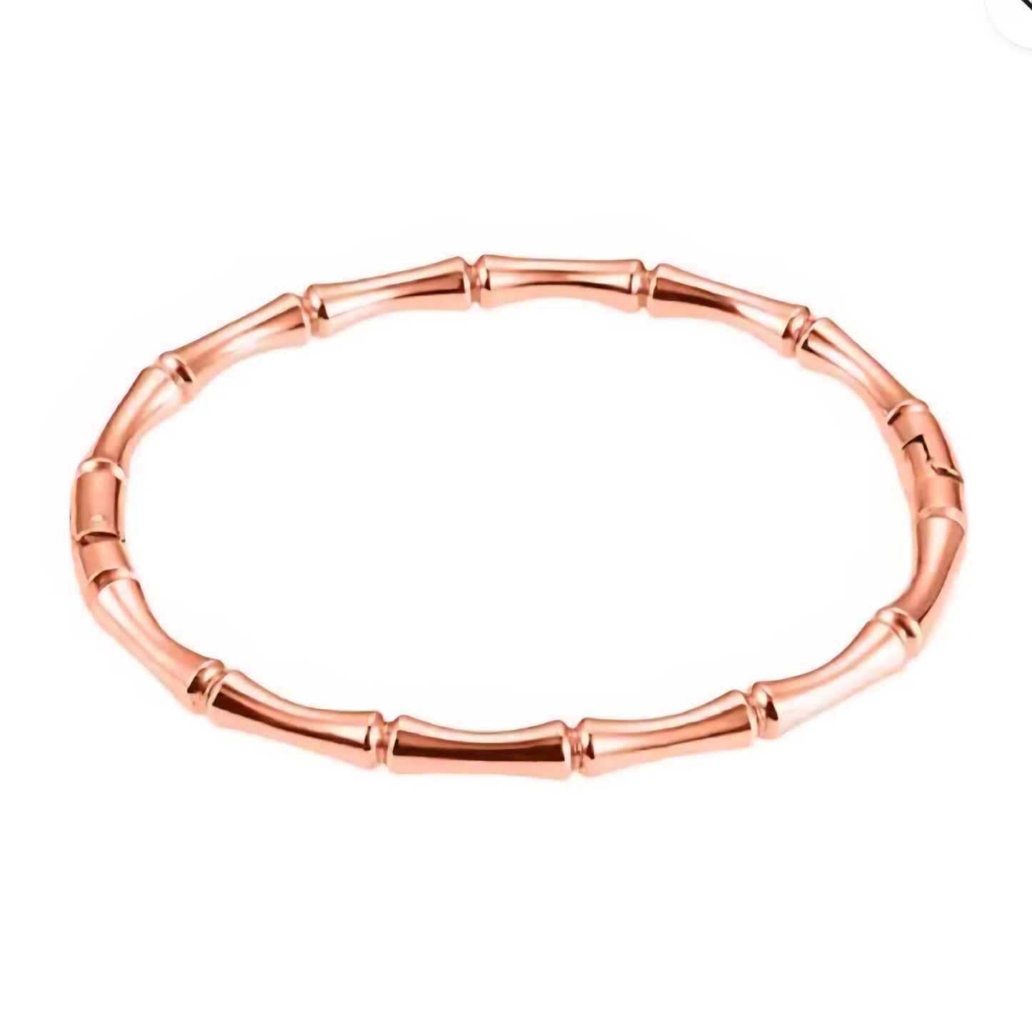 Minimal Bamboo Women Kada Bracelet (Anti Tarnish)