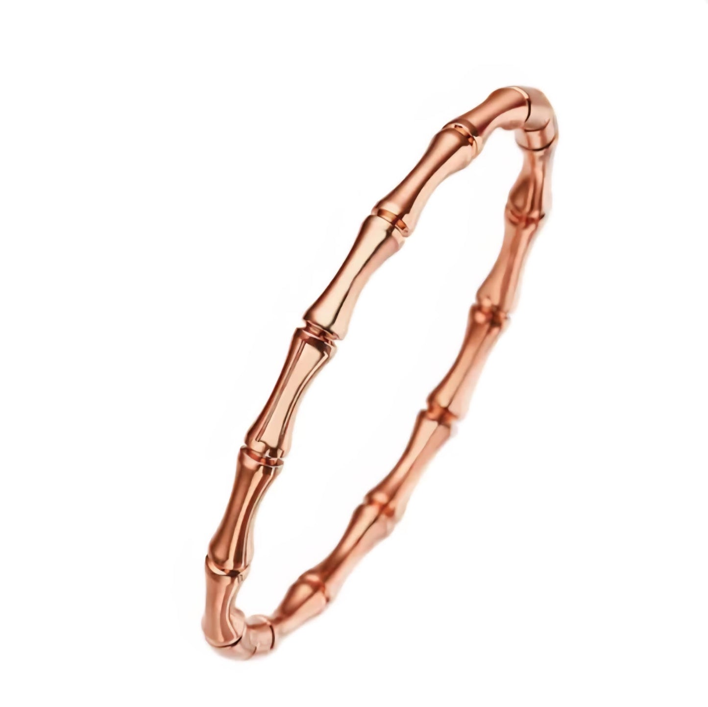 Minimal Bamboo Women Kada Bracelet (Anti Tarnish)