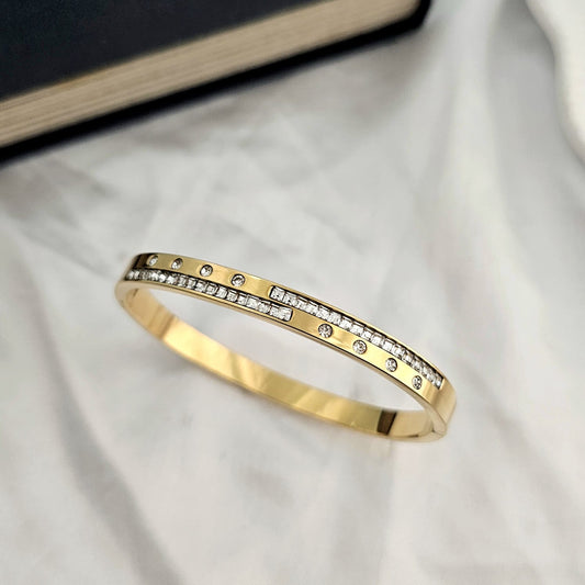 Line Layered Women Kada Bracelet (Anti Tarnish)