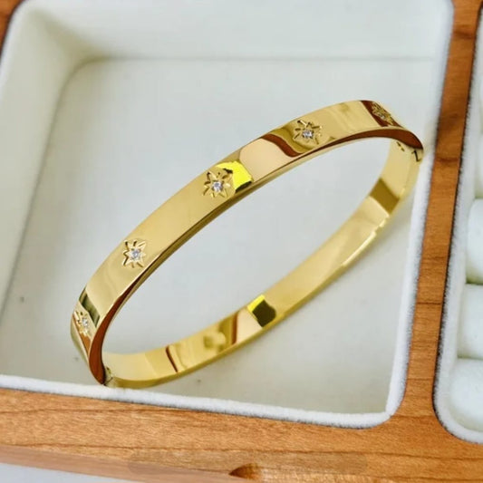 Celestial Star Women Kada Bracelet (Anti Tarnish)