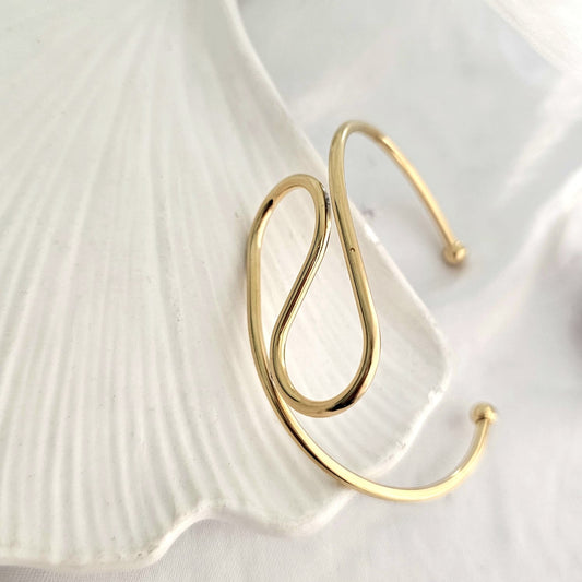 Curve Loop Women Kada Bracelet (Anti Tarnish)