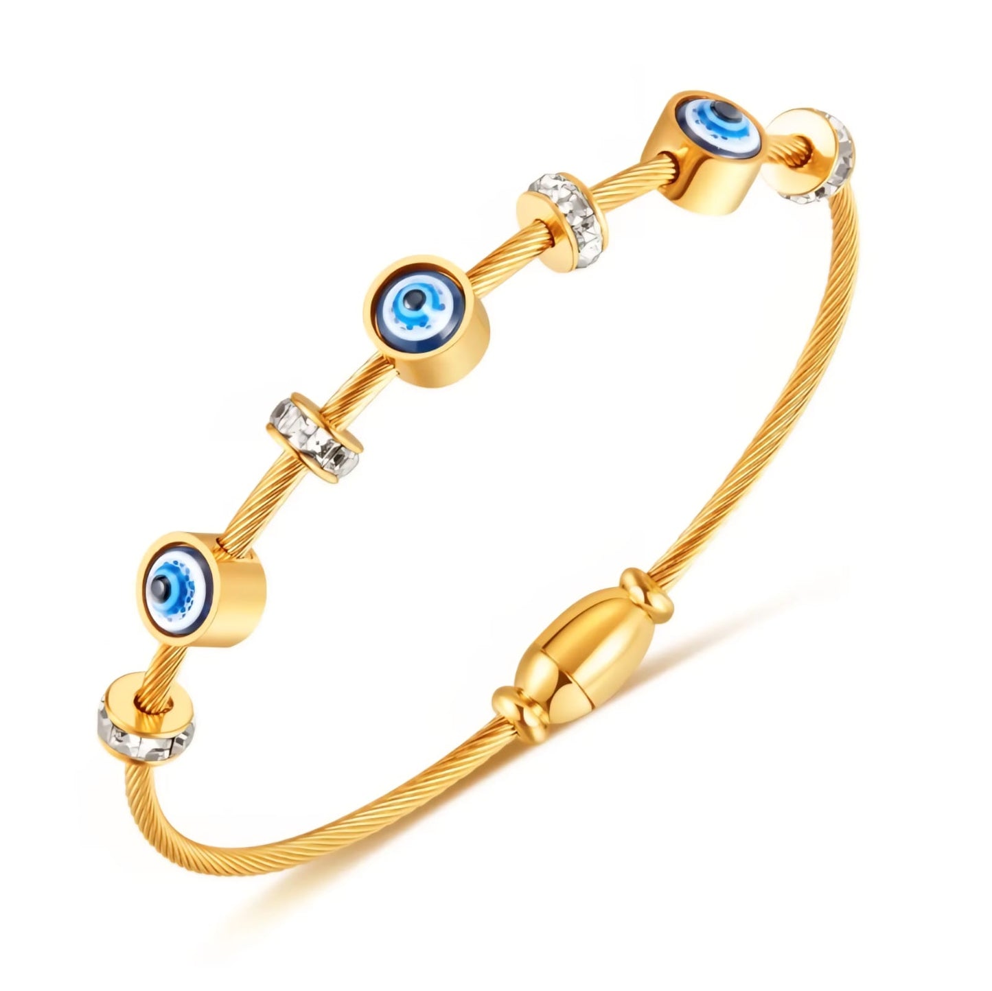 Evil Eye Magnet Women Kada Bracelet (Anti Tarnish) (Small Size)