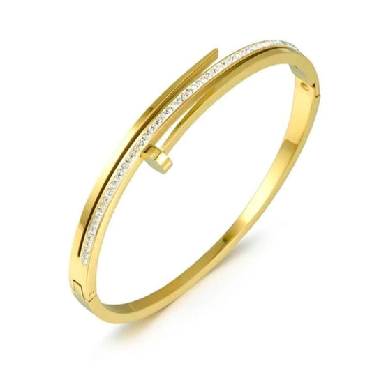 Cartier Nail Women Kada Bracelet (Anti Tarnish) (Small Size)
