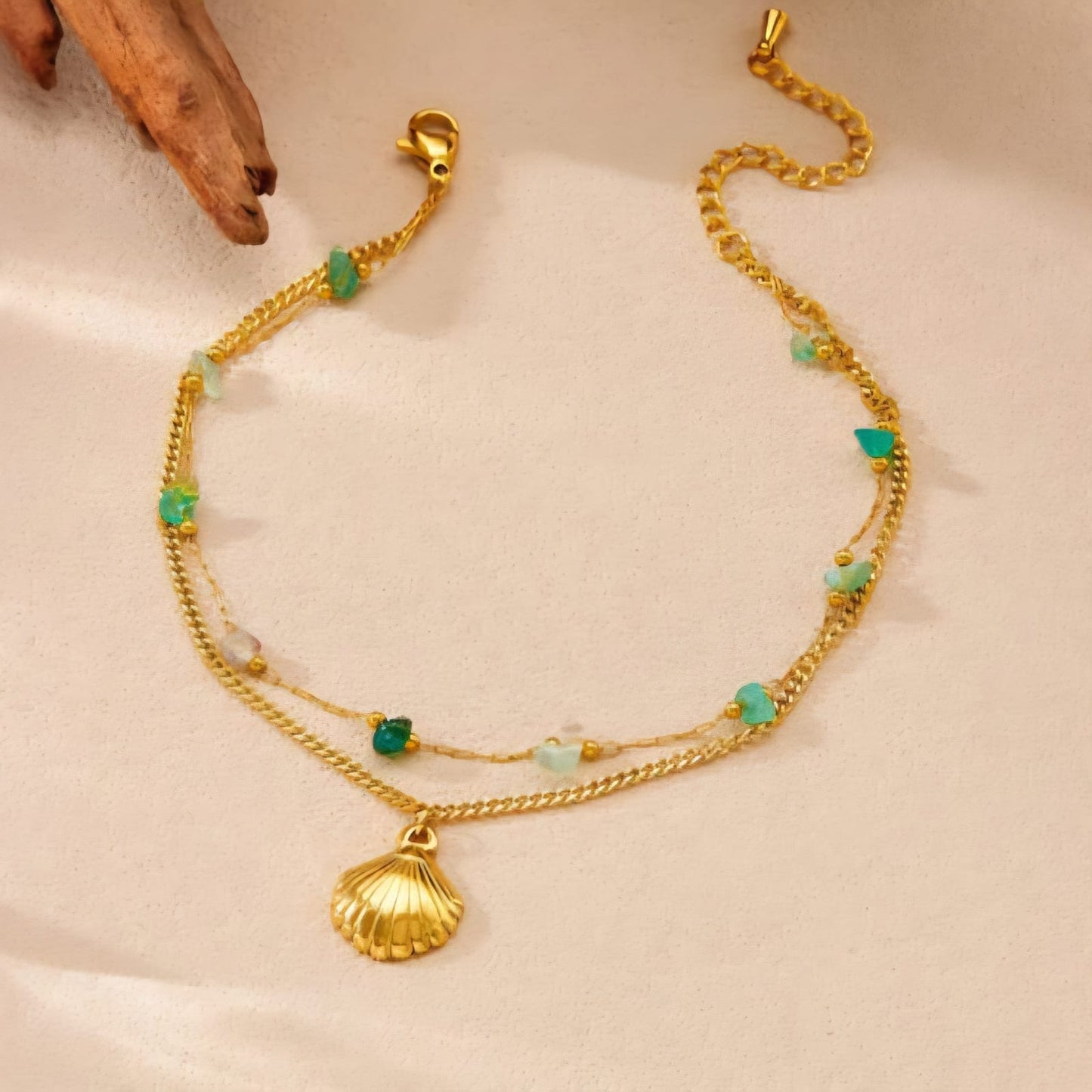 Women Shell Layered Bracelet (Anti Tarnish)