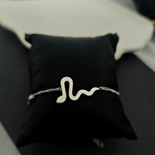 Women Silver Snake Bracelet (Anti Tarnish)