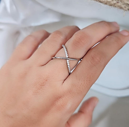 Silver Cross Ring (Adjustable)