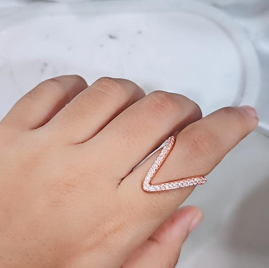 Rosegold Diamond Vanki Ring