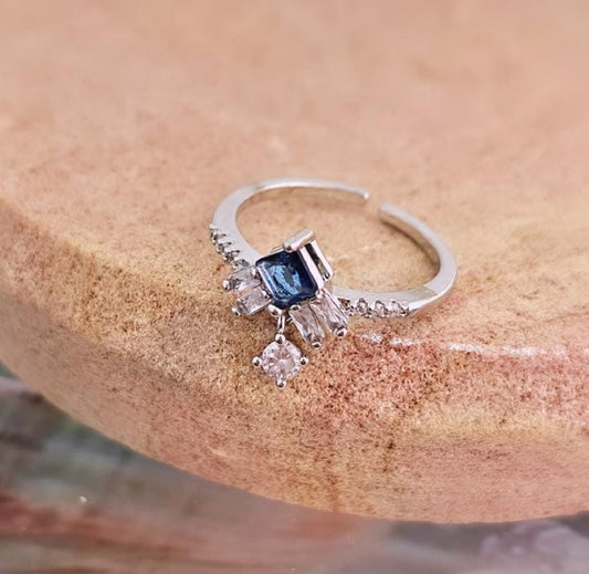 Charm Hanging Band Ring (Adjustable)