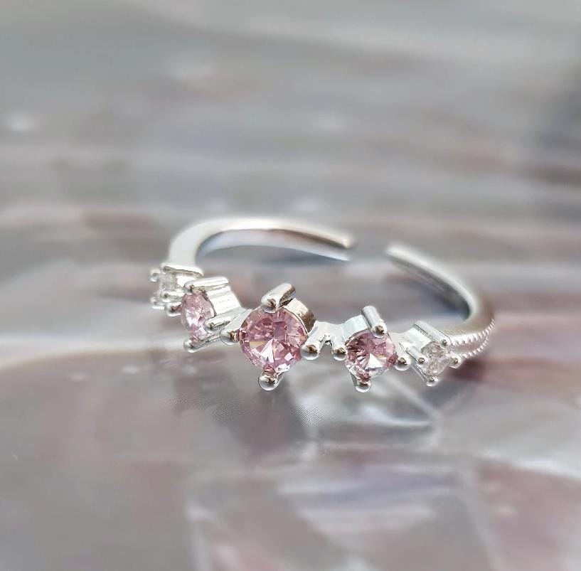 Stone Band Ring (Adjustable)