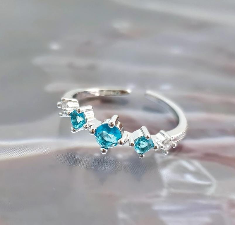 Stone Band Ring (Adjustable)