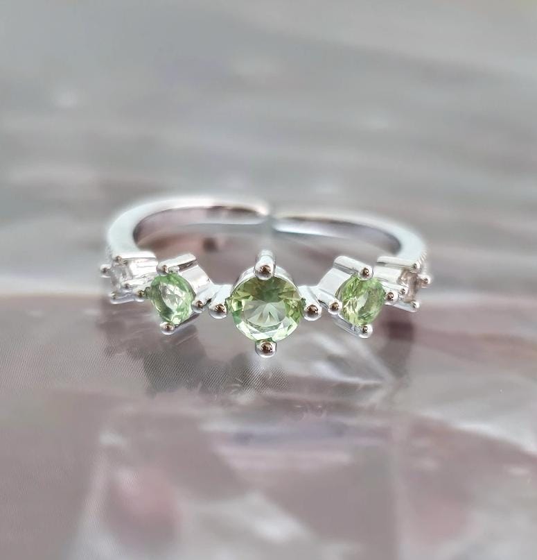 Stone Band Ring (Adjustable)