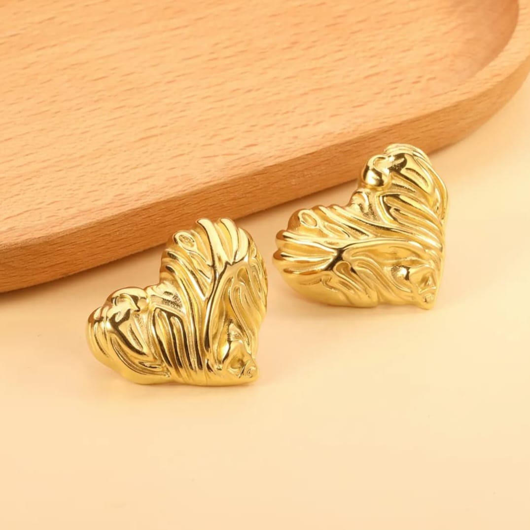 Heart Irregular Studs Earrings