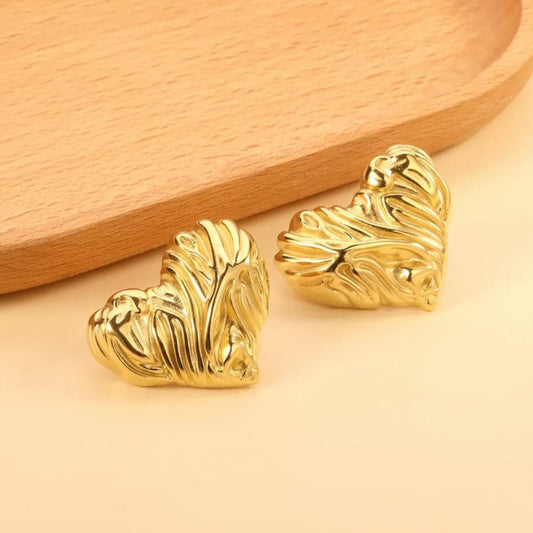 Heart Irregular Studs Earrings