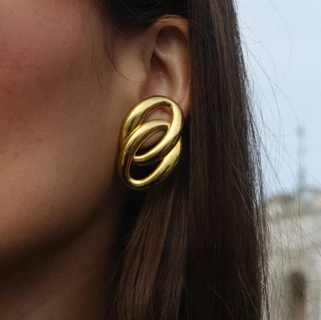 Golden Loop Earrings