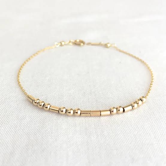 Morse Code Bracelet ( Anti Tarnish )