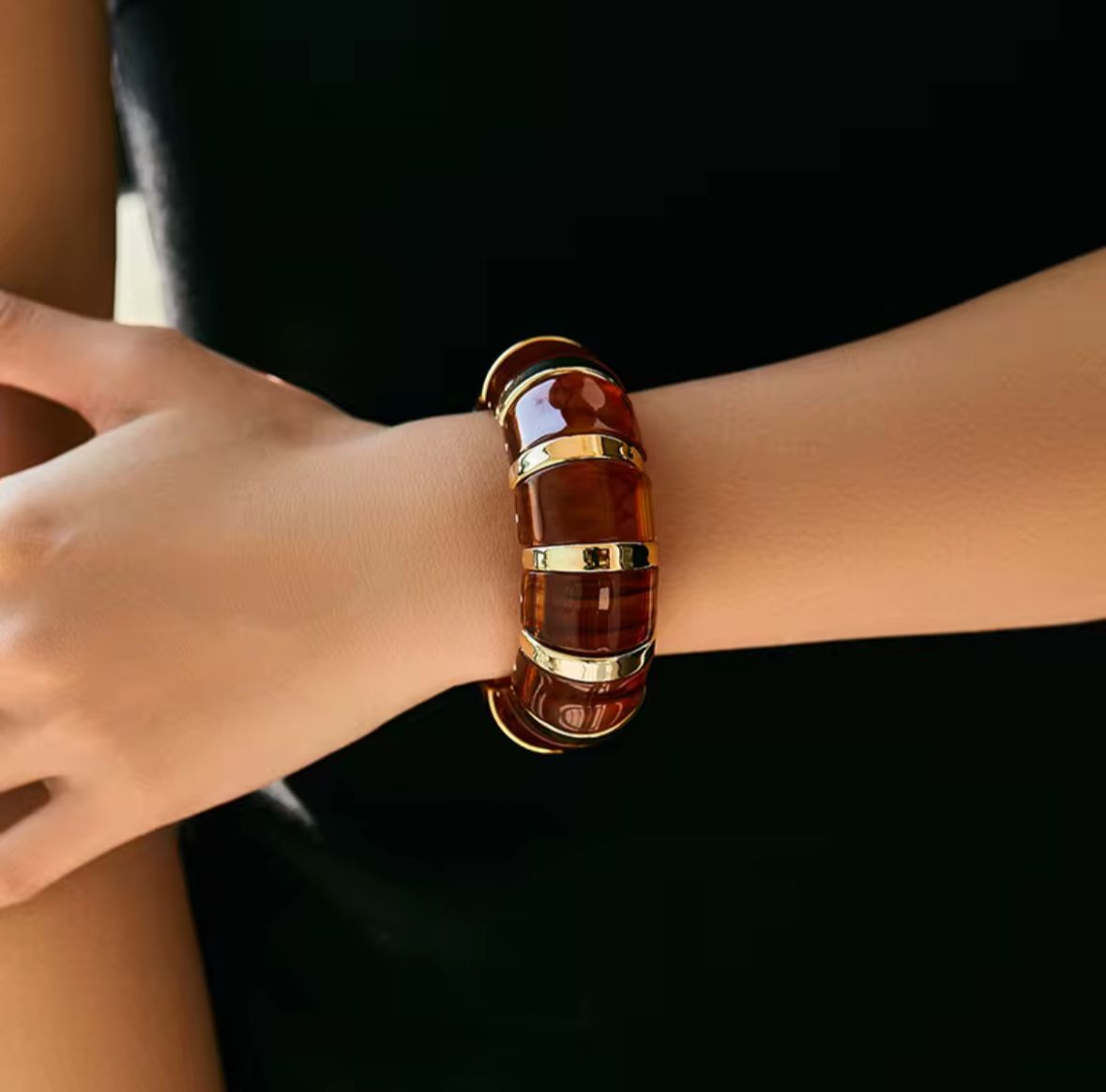 Adjustable Enamel Acrylic Kada Bangle