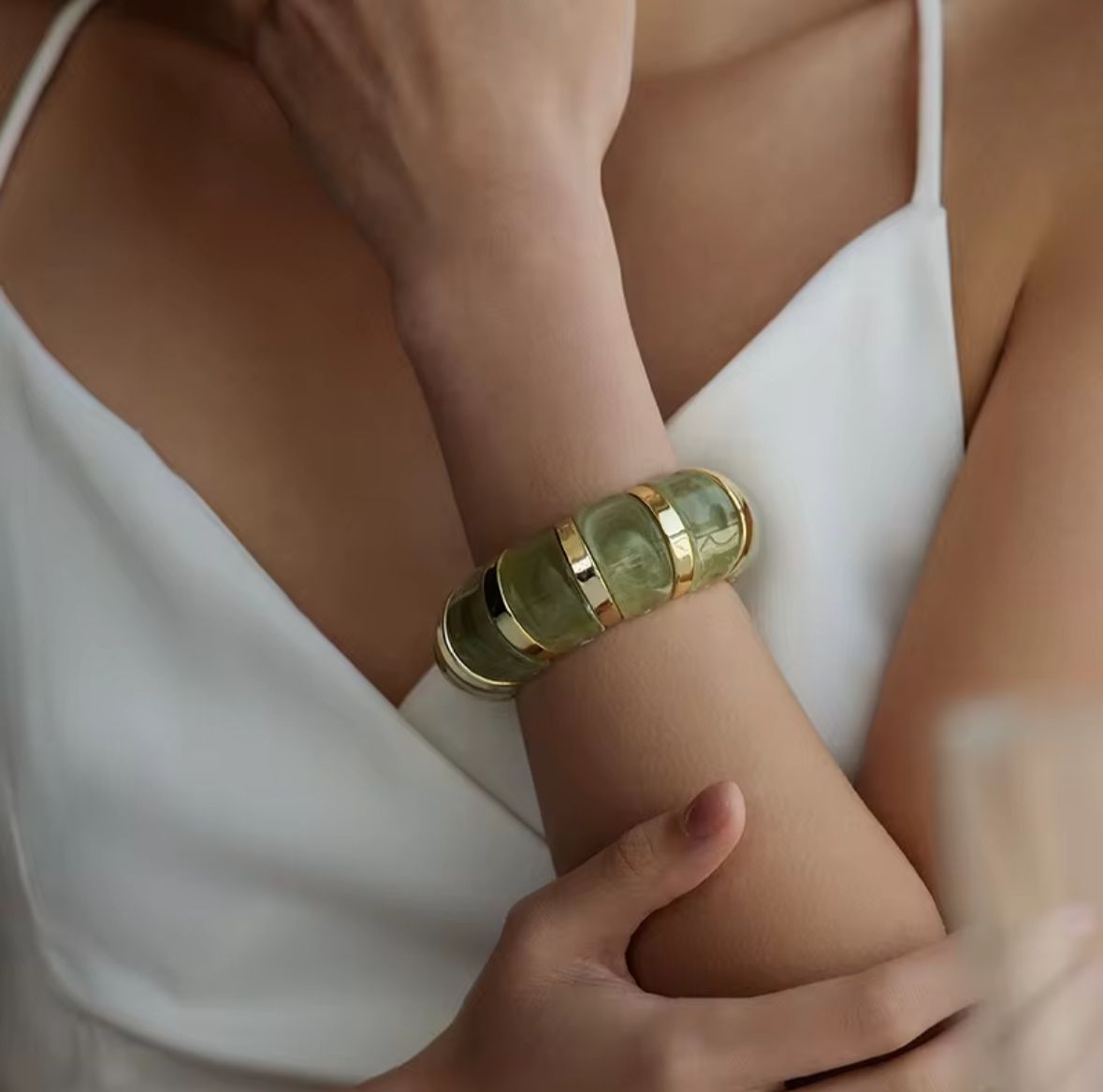 Adjustable Enamel Acrylic Kada Bangle
