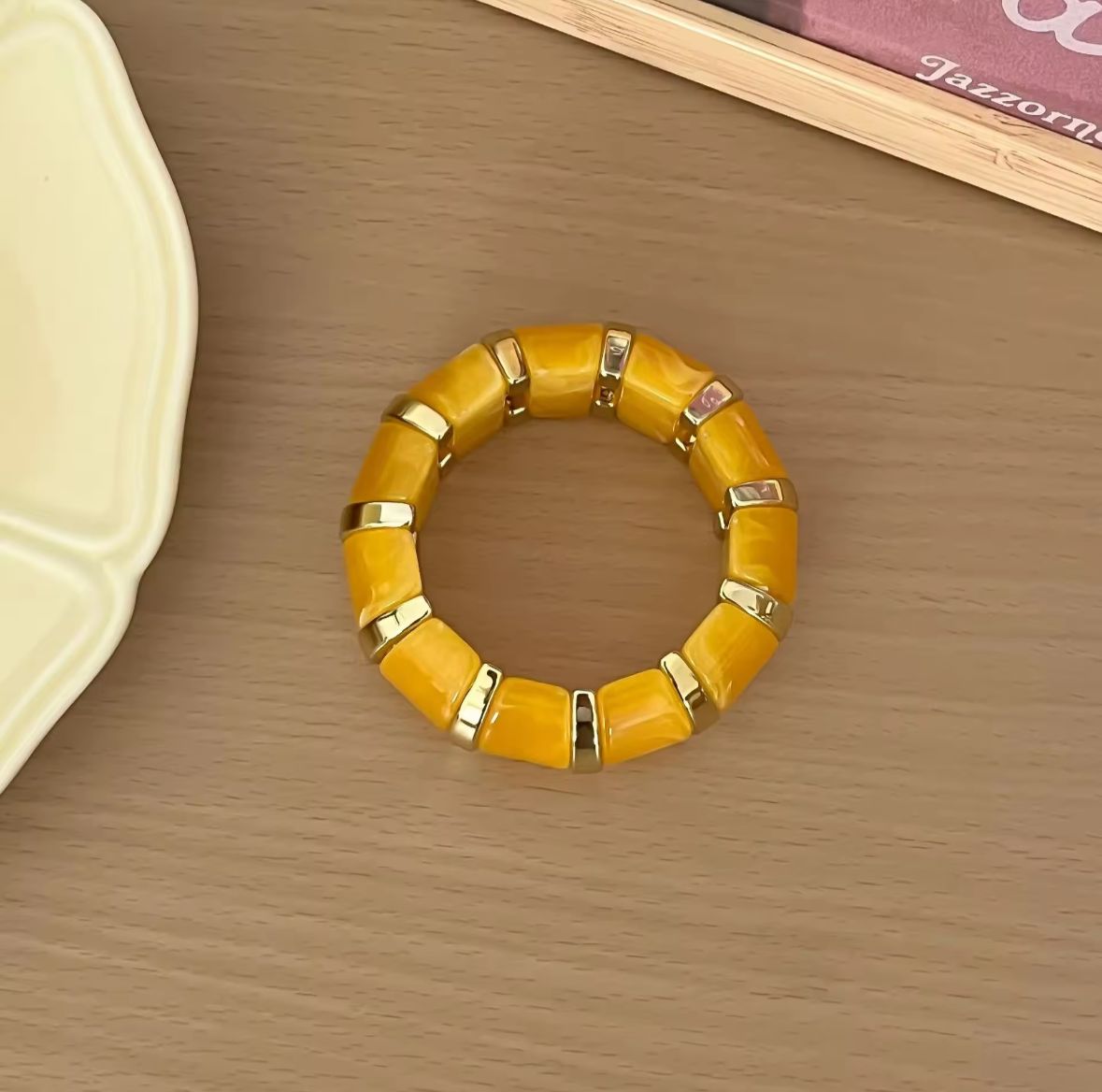 Adjustable Enamel Acrylic Kada Bangle