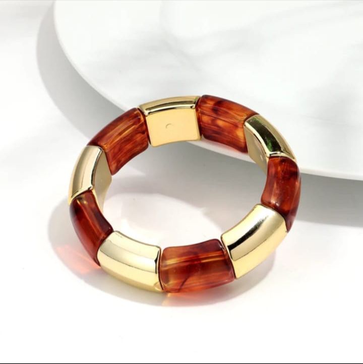 Glossy Enamel Statement Bangles (Adjustable)
