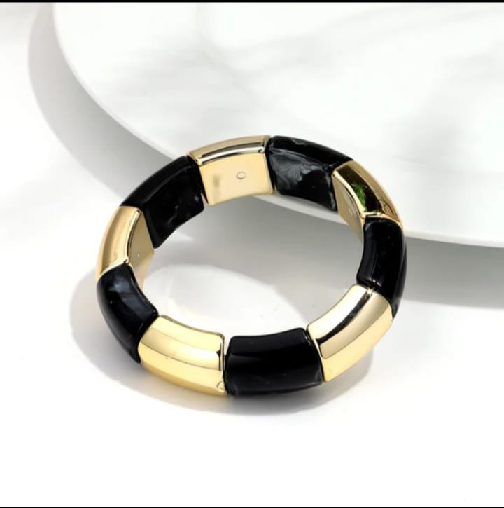 Glossy Enamel Statement Bangles (Adjustable)