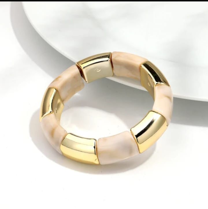 Glossy Enamel Statement Bangles (Adjustable)