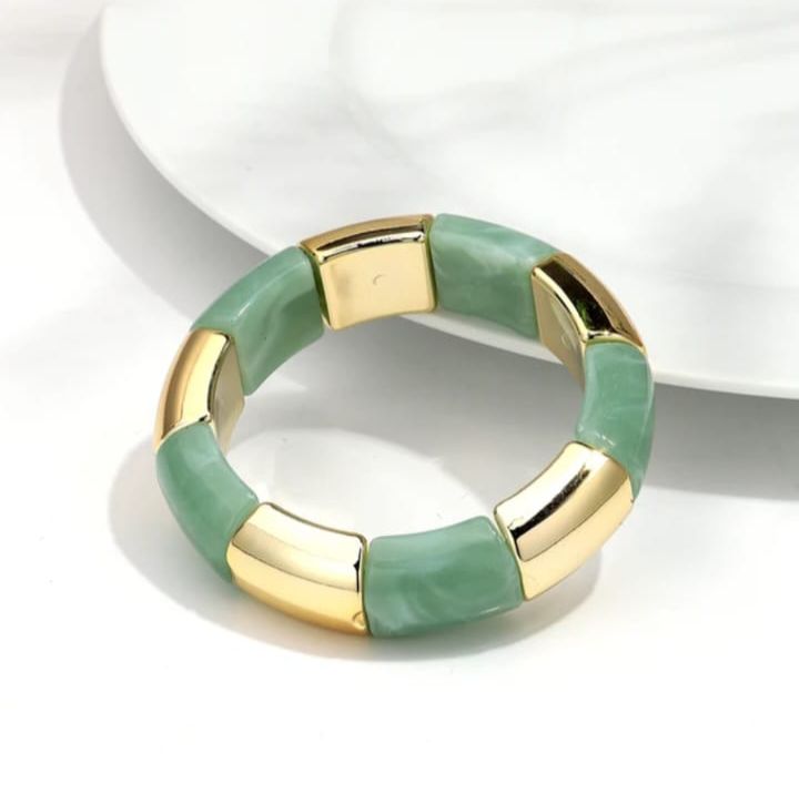 Glossy Enamel Statement Bangles (Adjustable)