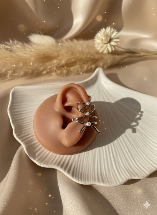 Angel Wings Heart Earcuff (Single Ear)