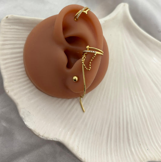 Nail Layered Earcuff (Single Ear)