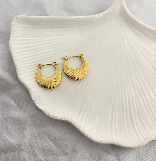 Women Anti Tarnish Aqua Bali Halo Earring