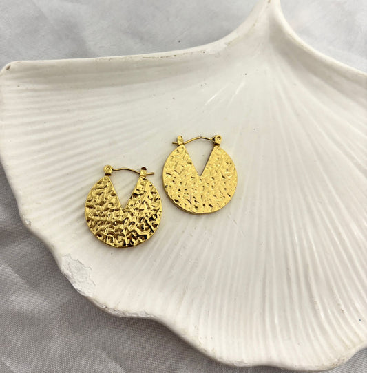 Women Anti Tarnish Chunky Bali Halo Earring