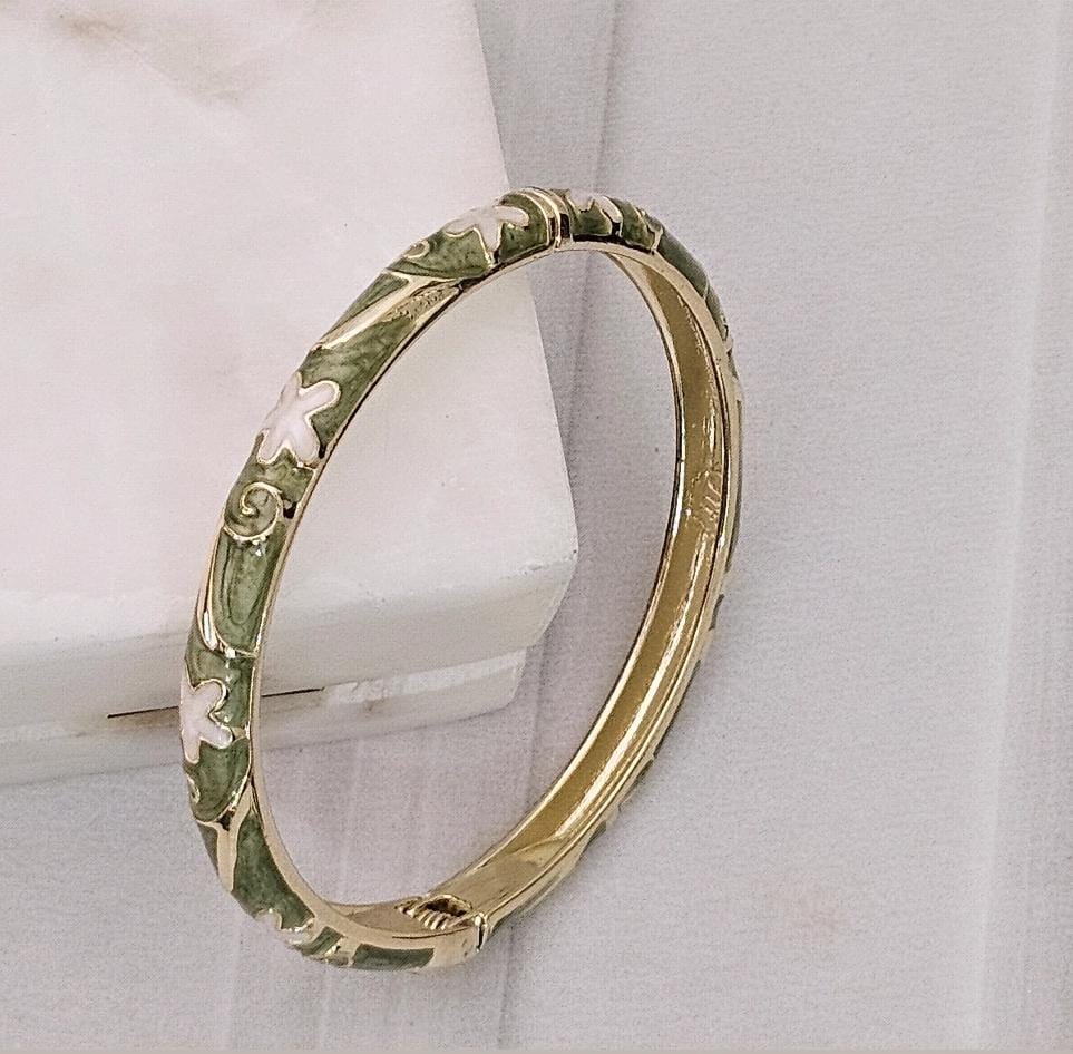 Women Anti Tarnish Enamel Openable Kada Bracelet