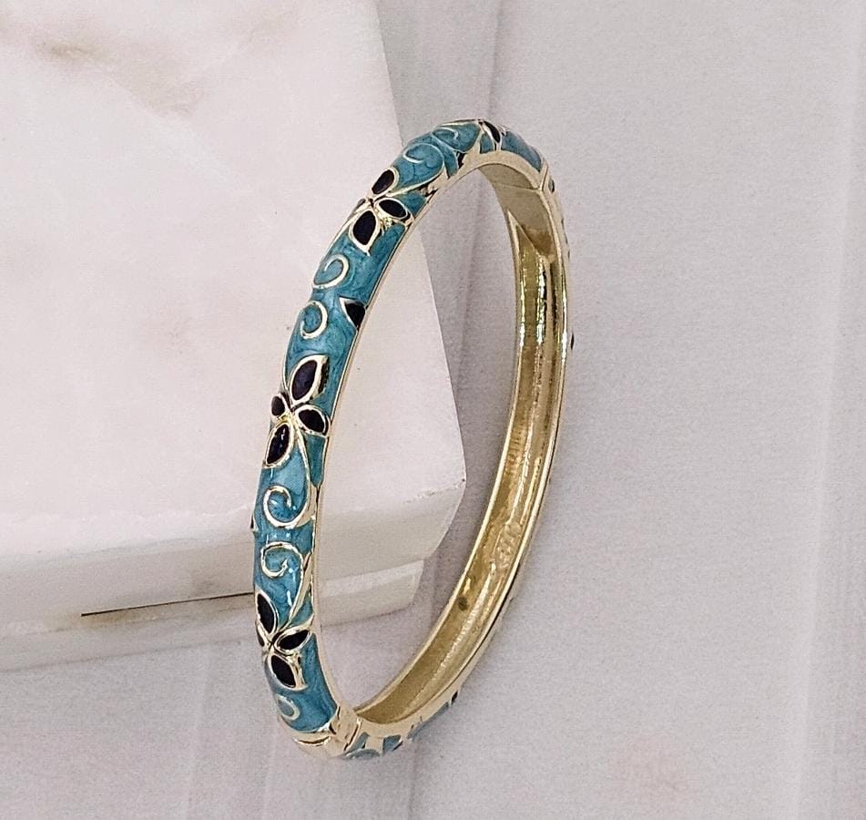 Women Anti Tarnish Enamel Openable Kada Bracelet
