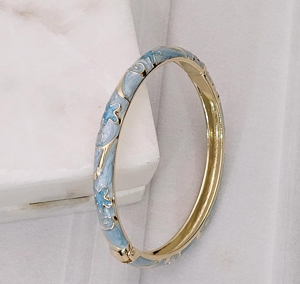 Women Anti Tarnish Enamel Openable Kada Bracelet