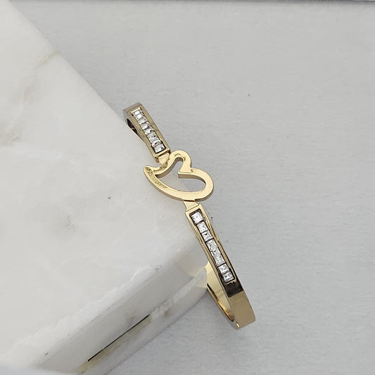 Heart Band Kada Bracelet (Anti Tarnish) (Small Size)