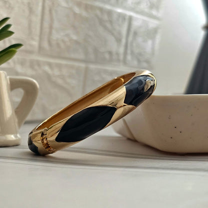 Women Thick Cross Enamel Kada Bracelet