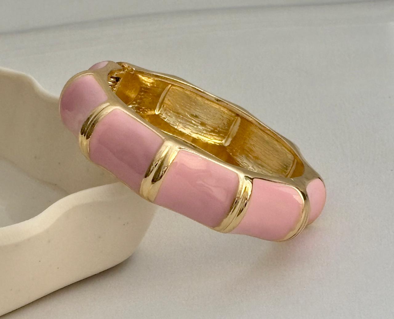 Women Big Color Block Enamel Kada Bracelet