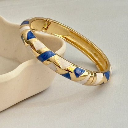 Women Square Block Enamel Kada Bracelet