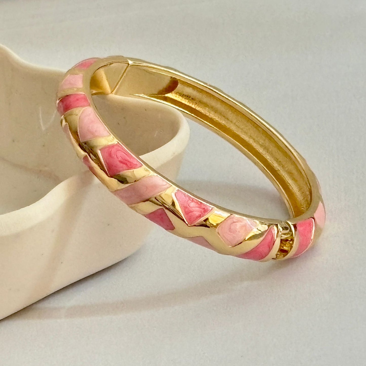 Women Square Block Enamel Kada Bracelet