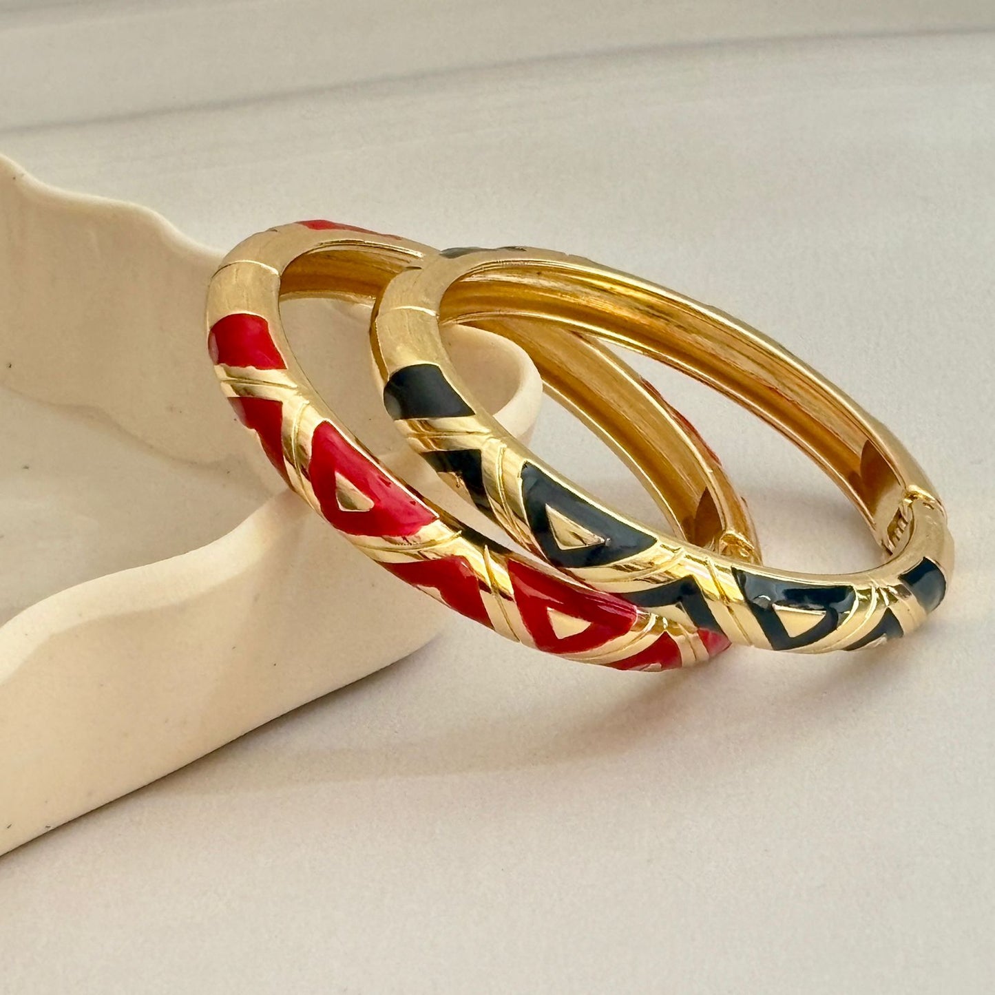 Women Tribal Enamel Kada Bracelet